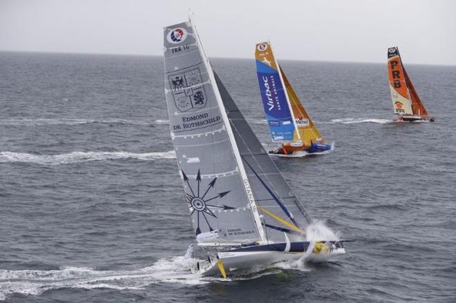 The 25 boats in The Transat bakerly 2016 fleet set sail today on one of the great races in solo sailing © The Transat Bakerly